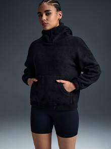 Powerista Moletom Forrado Térmico Grosso para Mulheres, Outono/Inverno - Preto - Visão 5