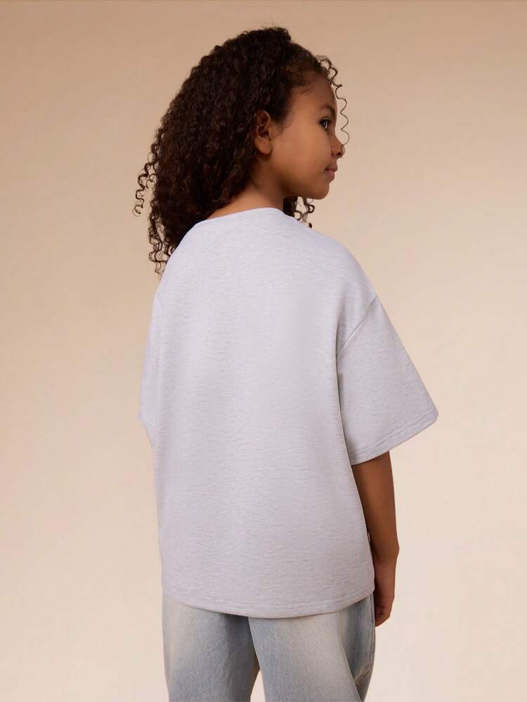 Oversized Crew Neck T-Shirt With Club Print