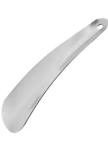 6.1 Inch Extra Long Stainless Steel Shoe Horn - Ergonomic Handle For Effortless Slip-On, No Bend Design For Men/Women/Elderly - Durable Shoe Helper For Home & Travel Accessories - Silver - View 1