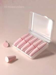 10/24/60/128 片装 贴合耳廓的睡眠耳塞 降噪睡眠耳塞 阻隔鼾声 工厂工作学习办公室旅行放松休息专注安静舒适柔软可重复使用可水洗低过敏性