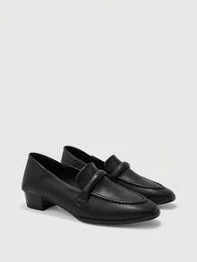 CUCCOO BIZCHIC Women's Pointed Toe Casual/Commute Slip-On Shoes - Black - View 7