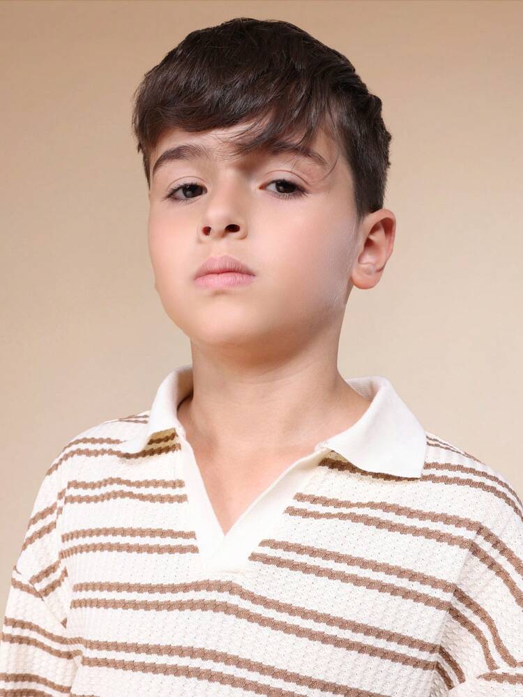 Striped Polo And Chino Set