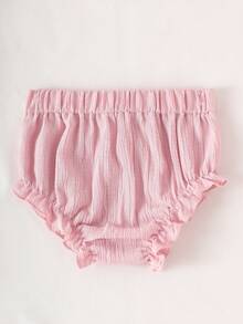 SHEIN 5pcs/Pack Baby Girls' Lightweight Floral Bloomers Casual Cute Diaper Cover Shorts, Breathable Bottoms - Multicolor - View 7