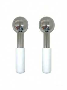 Madebyblanc LUONKOS Gua Sha Ice Ball - 2 Pieces Set, Silver Stainless Steel - Facial Massager And Lymphatic Drainage Massager - Reduces Puffiness, Fine Lines, And Dark Circles. - Multicolor - View 15