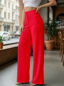 Women Pants - Red - View 3