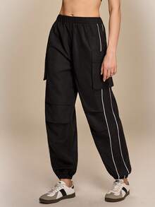 Hanevo Quần thể thao ngoài trời, leo núi, chạy bộ dành cho nữ, phong cách thường ngày, thanh lịch, thích hợp cho nữ ... - màu đen - Xem 4