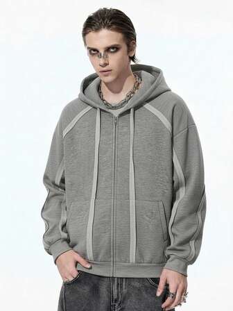 Street Life Sudadera con capucha de manga larga casual para hombre, otoño/invierno