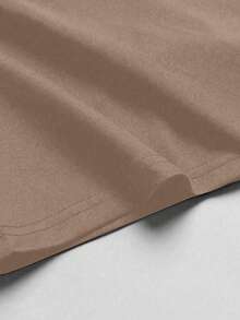 Resyla 男士休闲猫咪印花短袖T恤 - 棕色 - 查看 4