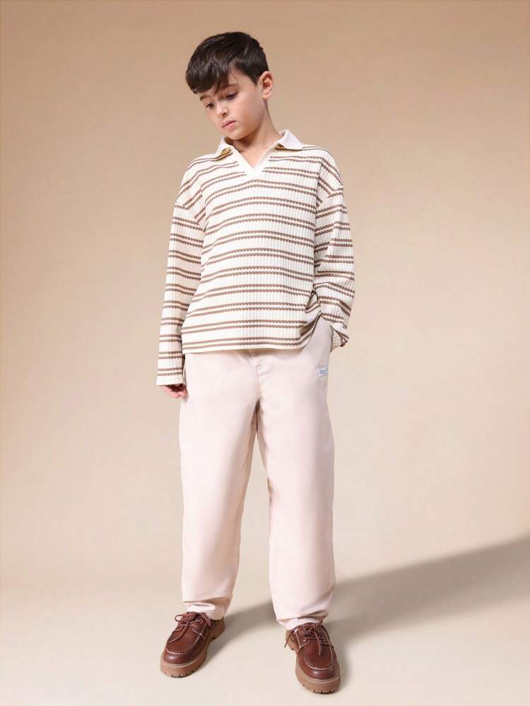 Striped Polo And Chino Set
