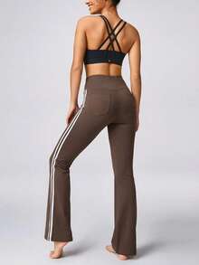 Women Leggings - Coffee Brown - View 2