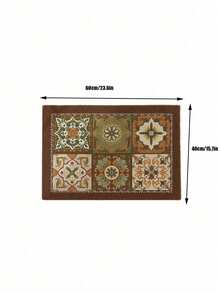 1 Piece Of Entrance Floor Mat, Entrance Door Mat For Scraping Mud And Dirt, Cartoon Pattern Dopamine Silicone Roller Door Mat, Household Wear-Resistant And Stain-Resistant Entrance Mat, Scratch-Off And Mud-Removing, Cut-Able Entrance Mat, Valentine's Day - Multicolor - View 14