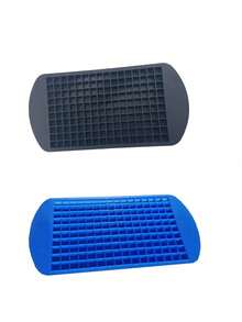 1 Small Square 160 Grid Silicone Ice Cube Tray, With Good Cold Resistance And Durability, Ice Mold, Pudding Mold, Suitable For Home, Bar, And Other Places, Easy To Use