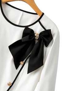 GlowEve CURVE 大码女式优雅新款纯色撞色长袖外套