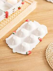 Joivida Multi-Functional Egg Storage And Baking Tray, Suitable For Countertops And Ovens - The Ideal Choice For Small Kitchens - Durable Ceramic Construction, Stylish Kitchenware, High-Quality Ceramics, Home Cooking, Organized Household