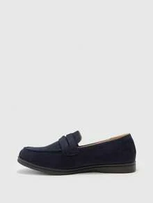 CUCCOO BIZCHIC Sepatu Flat Kasual Wanita Warna Polos, Modis, Nyaman, dan Serbaguna, Cocok untuk Berjalan, Bepergian, dan Liburan - Navy Blue - View 9