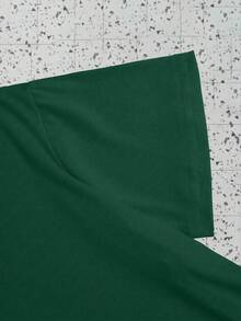 Glimmora Áo thun nam cổ tròn in họa tiết, kiểu dáng thường ngày. - xanh quân đội - Xem 3