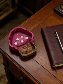 1个红色现代烟灰缸，造型独特，时尚家居装饰配件，男女皆宜，适用于客厅、酒吧、办公室、圣诞节礼物、派对用品，室内外均可使用。 - 彩色 - 查看 10