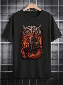 Hombre002 Nueva playera mexicana casual de alta calidad: diseño original, tejido duradero y confort incomparable. Unisex perfecta para lucir estilo todos los días. - Negro - Ver 1