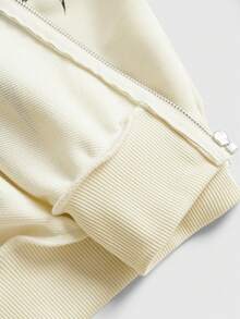 ROMWE Grunge Punk Women's Retro Y2K Vine Cross PUNK Loose Sweatshirt Sweatshirt - Apricot - View 5