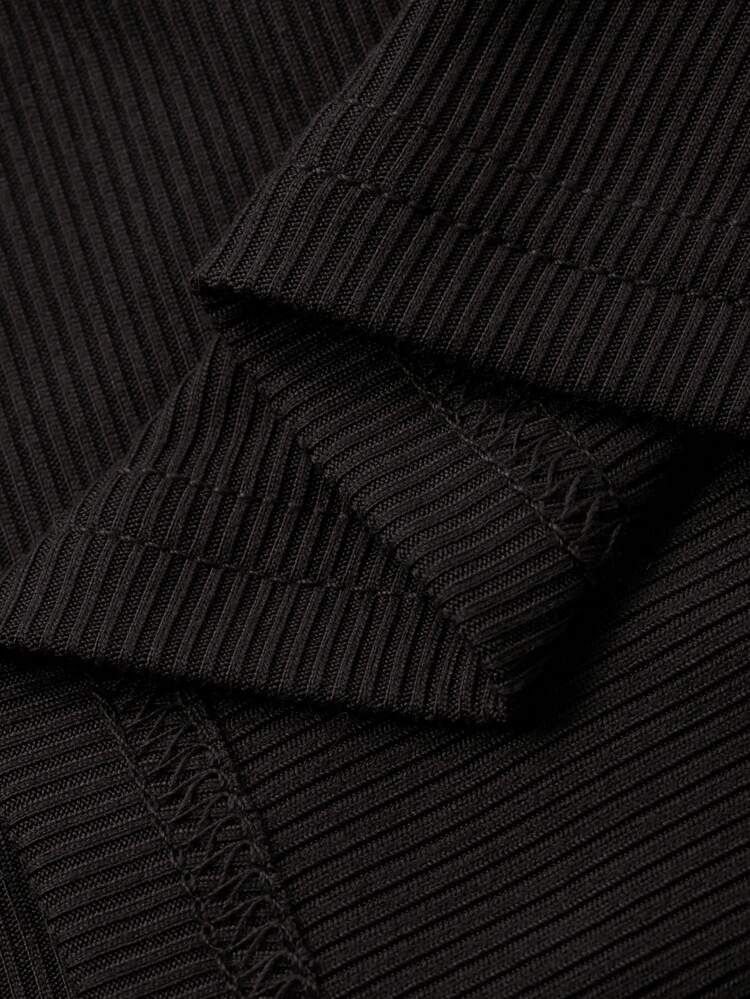 Dazy Plus Burgundy Bodycon Short Long Sleeve T-Shirt, Plus Size Women, Spring & Autumn