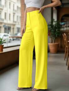 Women Pants - Yellow - View 3