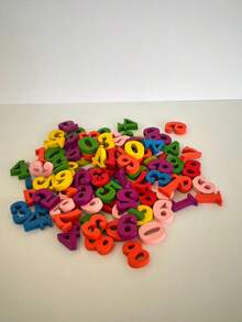 Wooden Alphabet Diy Gift Box Decoration & Letter Spelling Game,Valentine's Day, Valentines Wedding, Birthday Wedding Decor Room Decoration Stuff Home,School Supplies,Back To School,Halloween,Christmas - Color numbers - View 7