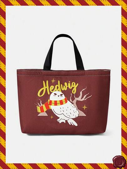 HARRY POTTER X SHEIN 冰淇淋卡通图案保温午餐盒包，适合上班族和学生