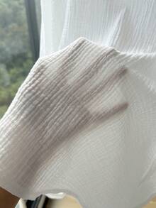 Comfortcana 加大码轻薄短款白色夹克，夏季秋冬棉质舒适开衫