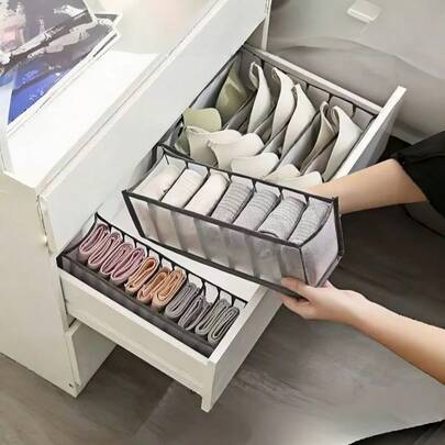 Madebyblanc 衣柜衣物收纳架 裤子牛仔裤收纳盒 橱柜收纳架 抽屉内衣袜子T恤衣橱收纳整理架