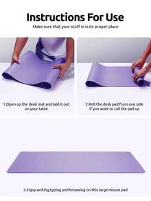 1件装办公桌垫，办公垫，大号鼠标垫，笔记本电脑桌垫，防水书写垫，适用于办公室和家庭，返校季必备 - 彩色 - 查看 10