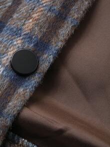 DAZY Toddler Boys' Plaid Collar Long Sleeve Jacket - Brown - View 8