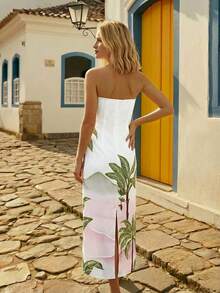 CAJUNI Palmeira Resort Long Dress Series Chic Vacation - Multicolor - View 2