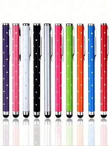 5/10pcs Shimmering Rhinestone Touch Screen Pens - Universal Compatible With Apple, Android - Precise Painting & Writing - 5/10pcs Set - Durable & Stylish Gift Choice