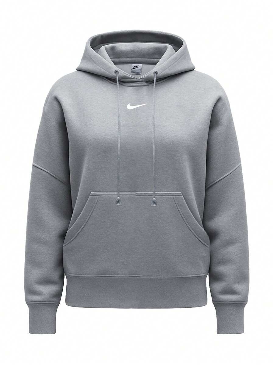 Nike Sports Sweatshirts Warm Lightweight Durable Sports Commuting Outing Grey DQ5858-063 - Dk Grey Heather/Sail - 查看 1