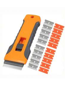 多功能胶水去除刮刀工具套装，适用于手机屏幕保护膜安装、汽车贴纸去除和家居清洁，DIY维修套装