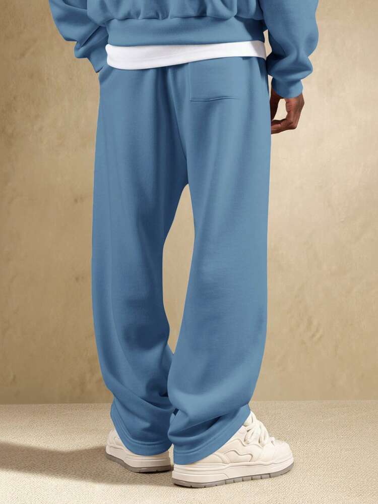 Relaxed Drop Crotch Joggers With Drawstring