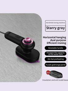 Teckwe 家用旅行小型迷你便携式干湿两用旋转折叠雾化蒸汽电动熨烫机 欧标 - 彩色 - 查看 10