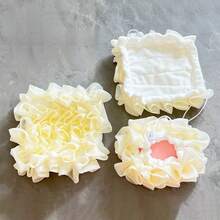 Madebyblanc 2-In-1 Bath Ball Towel Loofah With Drawstring Closure For Soap Soft Exfoliating Mesh Shower Sponge Skin Care Bathing Tool - White - View 13