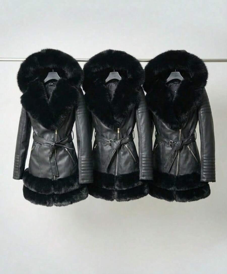 Plus Size Jackets - Black - View 1