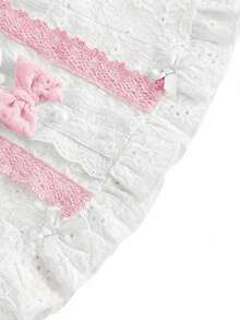 ROMWE Kawaii 女士可爱蝴蝶结娃娃腰上衣 - 白色 - 查看 4