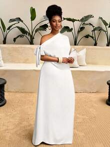 Veslaya 大码女士休闲宽松吊带连衣裙，适合独立日、复活节、西部风情、海滩、波西米亚风、狂欢节、春夏日常休闲度假等场合。 - 鵝黃色 - 查看 5