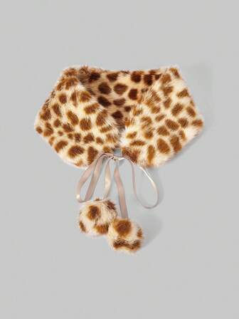 Fairycore 1 Stück braune Y2K Babe süße, niedliche Hirschmuster Farbverlauf Farbblock Lässig modische warme Schal für Frauen, geeignet für Schule, Einkaufen, Reisen, Weihnachten und mehr