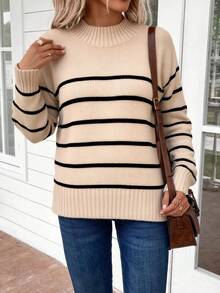 Plus Size Sweaters - Oatmeal - View 2