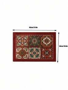 1 Piece Of Entrance Floor Mat, Entrance Door Mat For Scraping Mud And Dirt, Cartoon Pattern Dopamine Silicone Roller Door Mat, Household Wear-Resistant And Stain-Resistant Entrance Mat, Scratch-Off And Mud-Removing, Cut-Able Entrance Mat, Valentine's Day - Multicolor - View 11