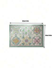 1 Piece Of Entrance Floor Mat, Entrance Door Mat For Scraping Mud And Dirt, Cartoon Pattern Dopamine Silicone Roller Door Mat, Household Wear-Resistant And Stain-Resistant Entrance Mat, Scratch-Off And Mud-Removing, Cut-Able Entrance Mat, Valentine's Day - Multicolor - View 13
