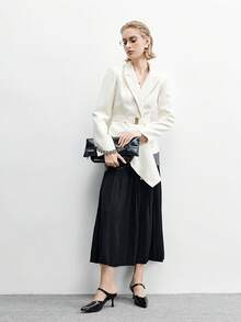 CUCCOO BIZCHIC 女士优雅尖头搭扣高跟鞋，适合通勤 - 黑色 - 查看 6