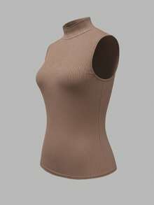 3pcs Women's Crew Neck Solid Ribbed Casual Commuter Tops - Multicolor - View 5