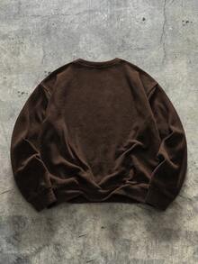 男士 AXEPEAK 休闲时尚街头风刺绣套头衫 - 彩色 - 查看 2