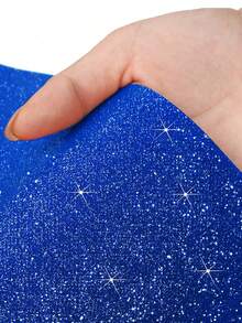 Blue Sequin Aisle Runner Customizable Length Wedding Birthday Party Decor Stage Photo Booth Backdrop Non Slip Backing Reusable Outdoor Indoor Event - Blue - View 8