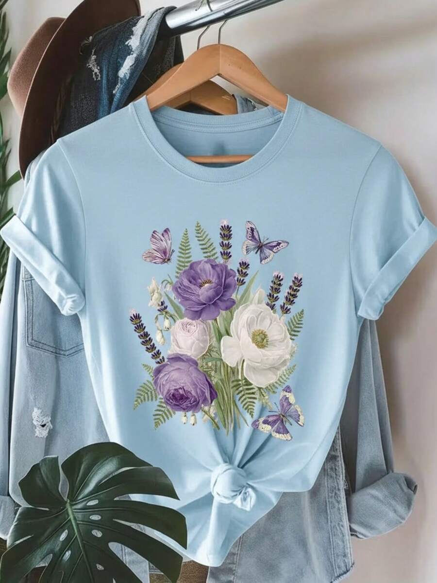 Women T-Shirts - Blue - View 1
